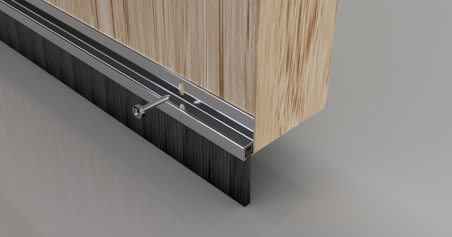 thumbnail interactive-video image 1 of MD Building Products Aluminum Door Bottom Seal With Drip Cap - 36" Weather Stripping 1 of 5